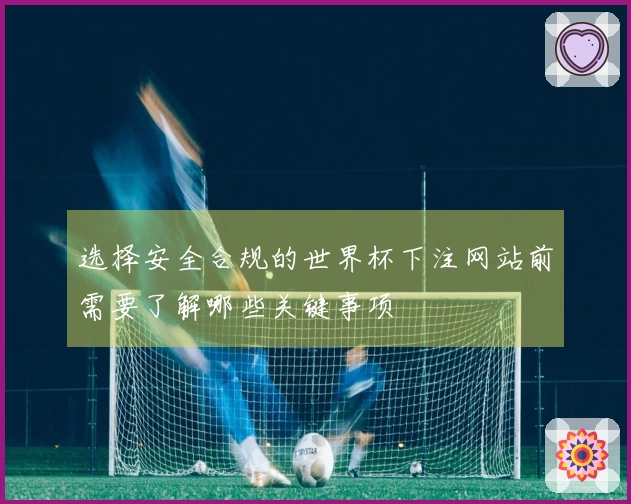 选择安全合规的世界杯下注网站前需要了解哪些关键事项